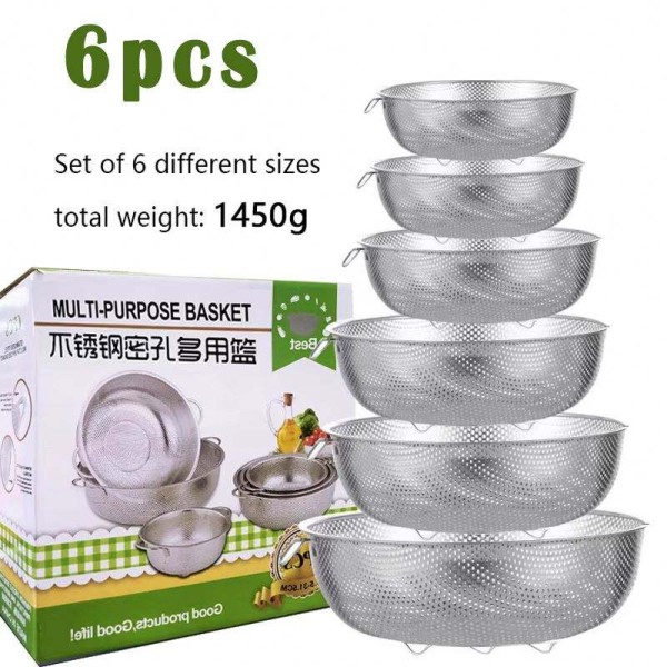 6PCS Stainless Steel Fine...